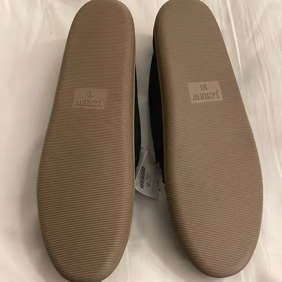 J. CREW INDIGO VINTAGE SUEDE SLIPPERS.   FLUFFY INTERIOR!   NEW WITH TAGS - Picture 3 of 5